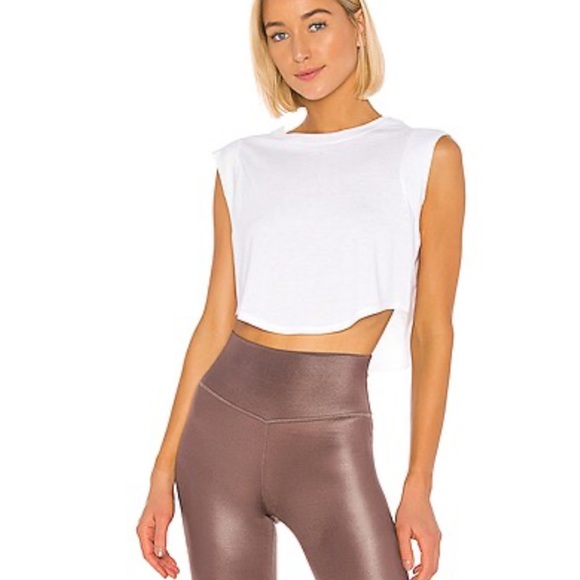 ALO Yoga Tops - Alo Echo Tee in White